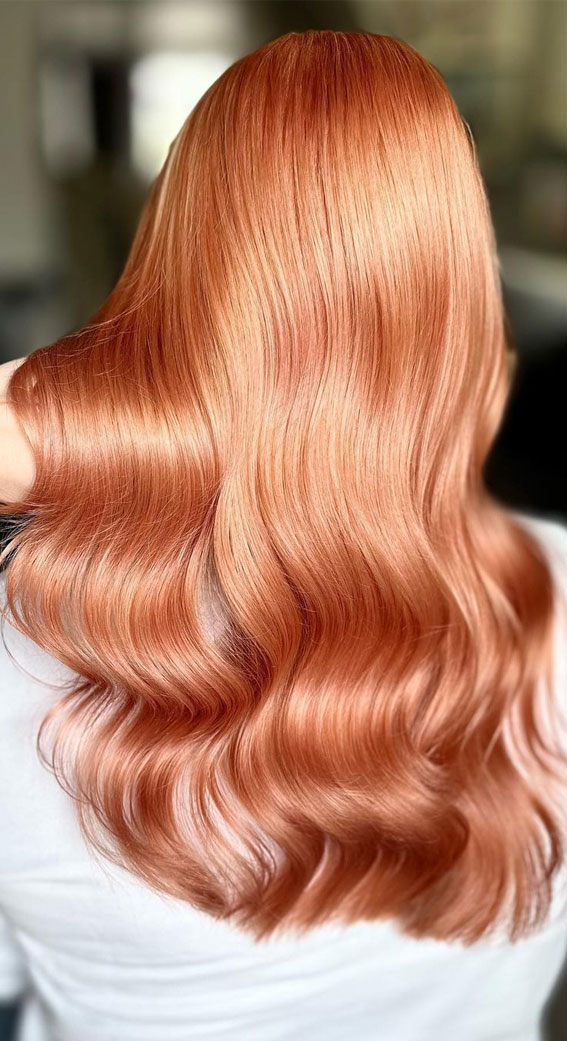 25 Peach Hair Colour Ideas That're Perfect For Summer : Peach Ginger