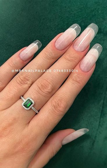 French Glass Nails Thatre Sophisticated And Understated Rose Quartz Nails 1917