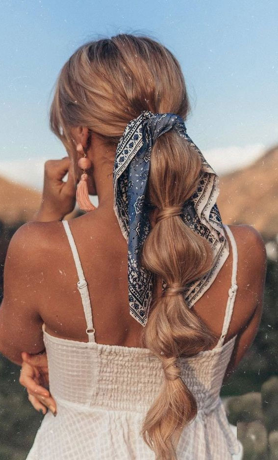 16 Beautiful Hairstyles with Scarf and Bandanna - Pretty Designs
