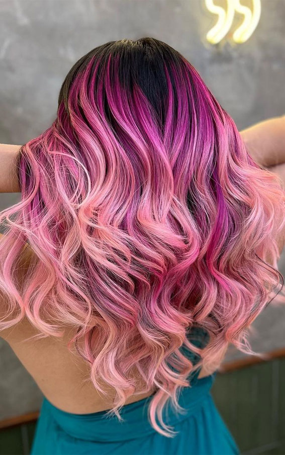 34 Pink Hair Colours That Gives Playful Vibe Shades Of Pink Swirls