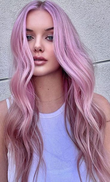 34 Pink Hair Colours That Gives Playful Vibe Dreamy Light Pink