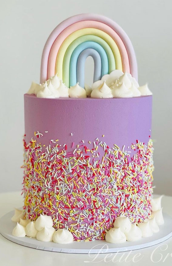 Designer Custom Pink Rainbow Cake – Enquire NOW. – The Cake People