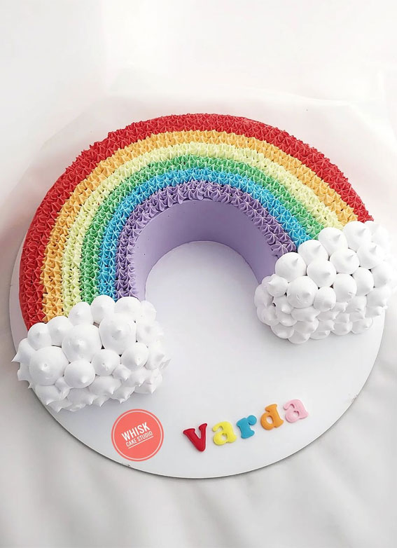 Rainbow with Clouds Cake Toppers - Country Kitchen SweetArt