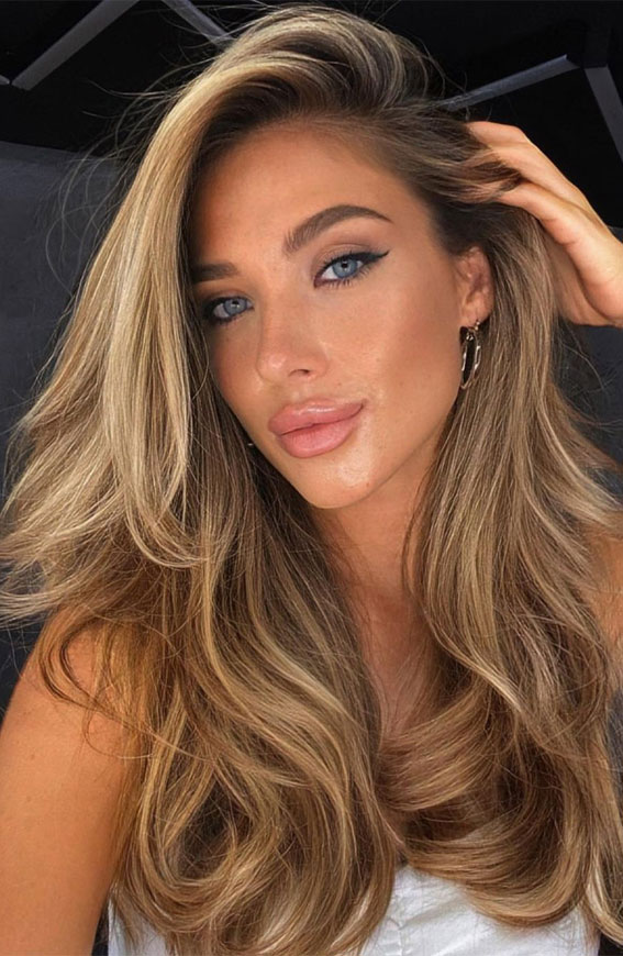 35 Cute Summer Hair Colours & Hairstyles : Golden Tanned Bronze