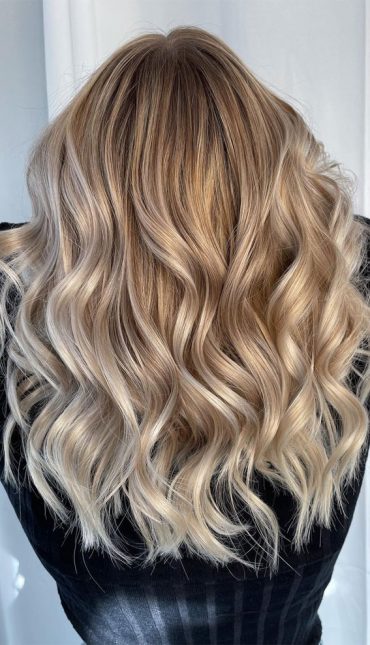 35 Cute Summer Hair Colours & Hairstyles : Buttercream Blonde Balayage ...