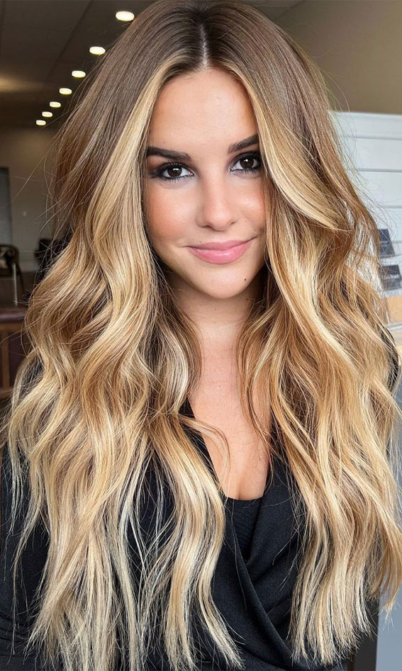 32 Trendy Blonde Hair Colour Ideas : Brown Blonde with Face Framing