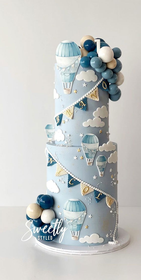 A Cake to Celebrate your Little One : Hot Air Balloons