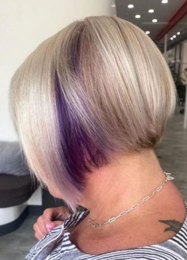 Empowering Hair Colour Ideas For All Ages Peek A Boo Purple