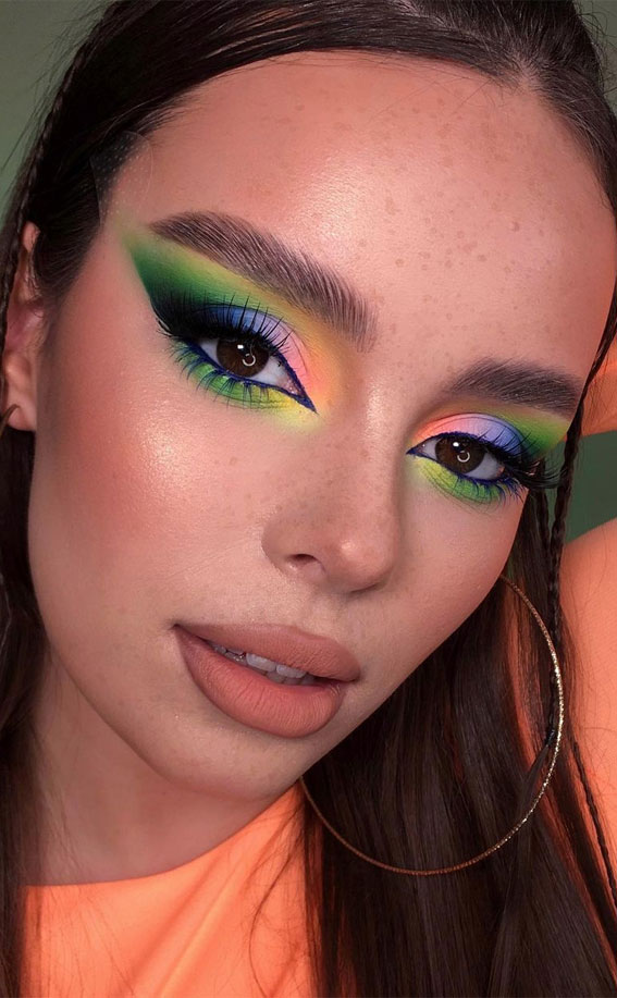 Bold and Bright Summer Makeup Vibrant & Daring Neon Candy