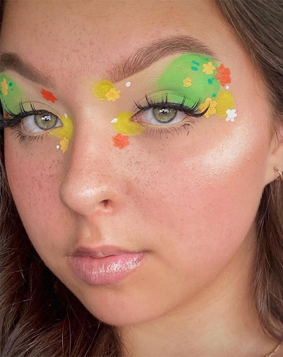 Bold and Bright Summer Makeup Vibrant & Daring : Pokemon Phyllali Leafeon Makeup