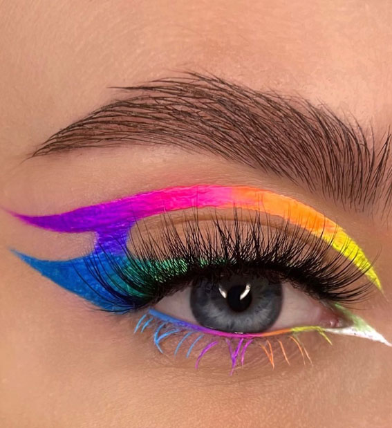 summer makeup ideas, vibrant makeup, summer makeup looks, colourful summer makeup, colorful makeup look, vibrant eyeshadow look