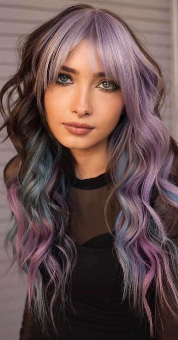 Refreshing Hair Color Ideas for the Sunny Season : Delicate shades of lavender