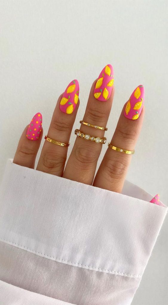 Refreshing Nail Art Inspired By Zesty Summertime Citrus Fruit : Juicy ...