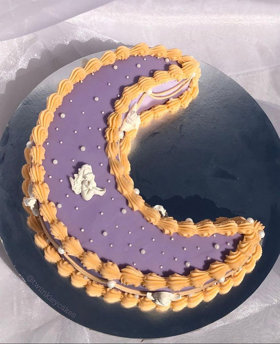 50 Layers of Happiness Birthday Cakes that Delight : Angel & Crescent Moon Cake