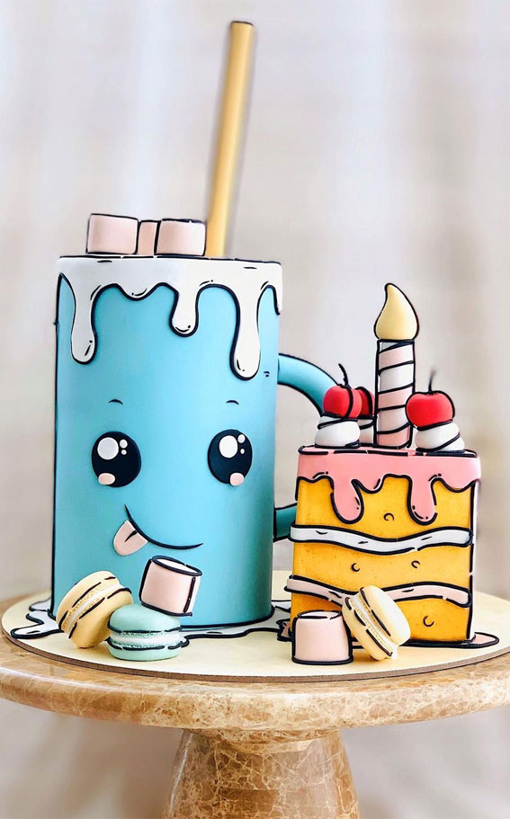 50 Layers of Happiness Birthday Cakes that Delight : Comic Cakes Duo