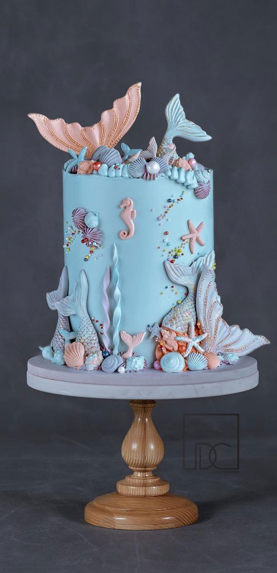 50 Layers of Happiness Birthday Cakes that Delight : Mermaid Cake