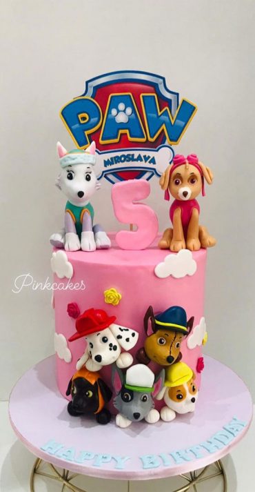 50 Birthday Cake Ideas to Mark Another Year of Joy : Pink Paw Patrol Cake