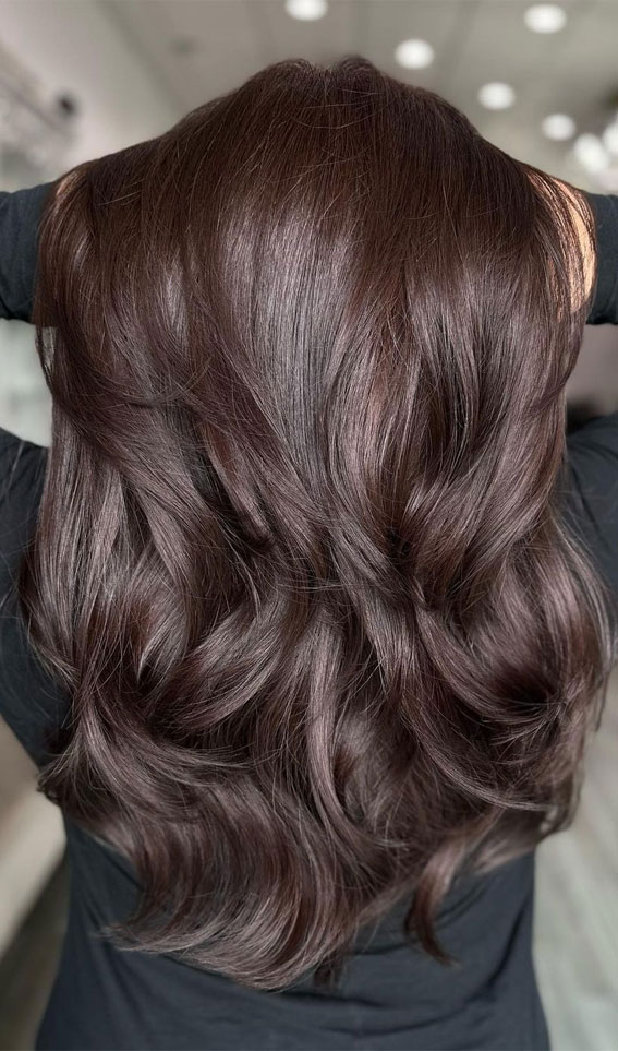 50 Exciting Hair Colour Ideas & Hairstyles for Brunettes : Chocolate Fudge