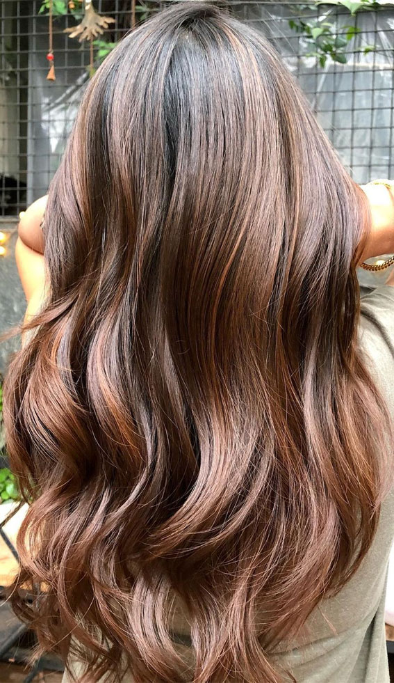 50 Inspiring Hair Colour Ideas for All Ages : Melted Mars Bar