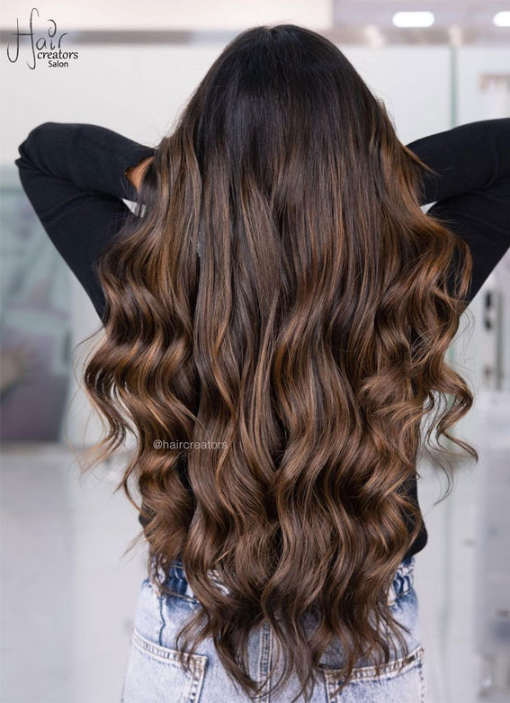 50 Inspiring Hair Colour Ideas for All Ages : Chestnut Brown Shade Blend