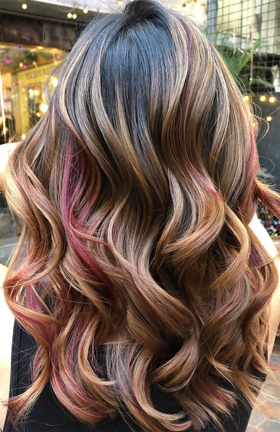 50 Inspiring Hair Colour Ideas for All Ages : Honey Dipped Strawberries