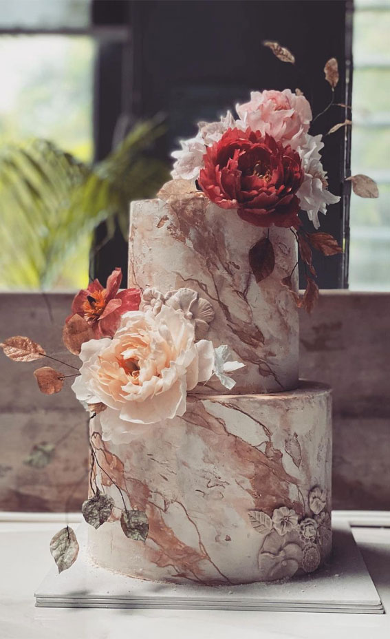 40 Eternal Elegance Wedding Cake Ideas : Pink Rustic Elegance Wedding Cake