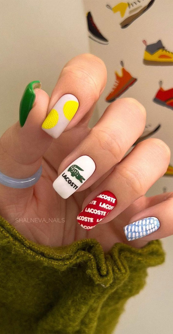 Channel the Enchanting Spirit of Summer on Your Nails : Pick n Mix Lacoste Nails