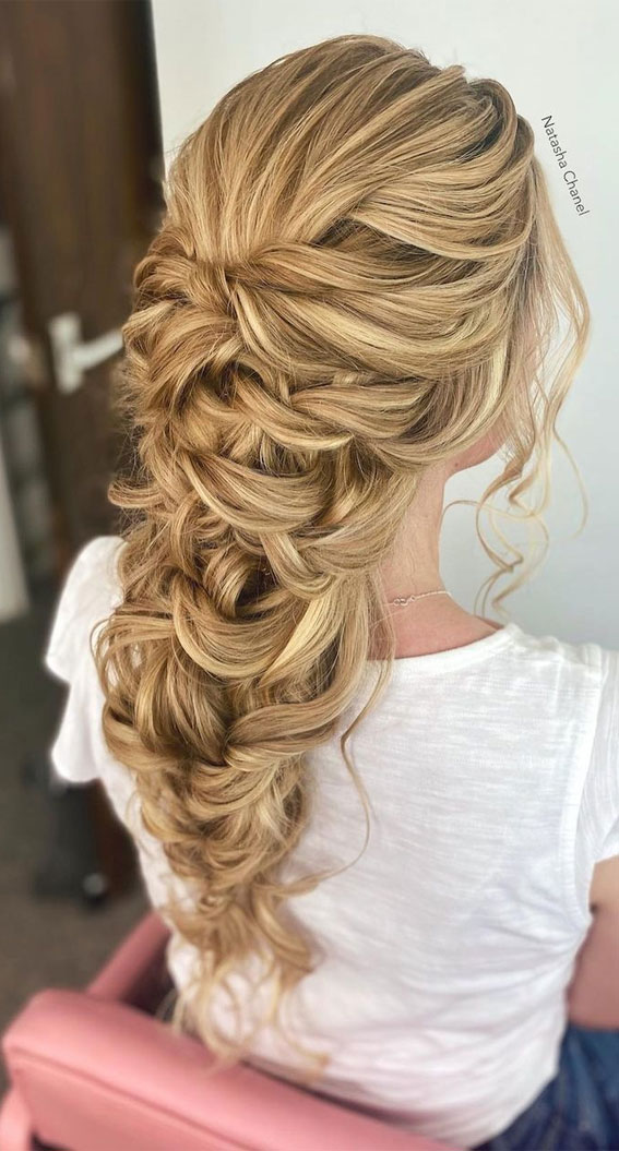 35 Enchanting Hairstyles for a Fairytale Wedding : Rapunzel style updos