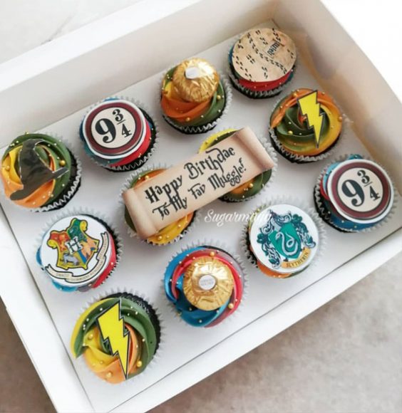 40 Irresistible Cupcake Ideas Harry Potter House Teams