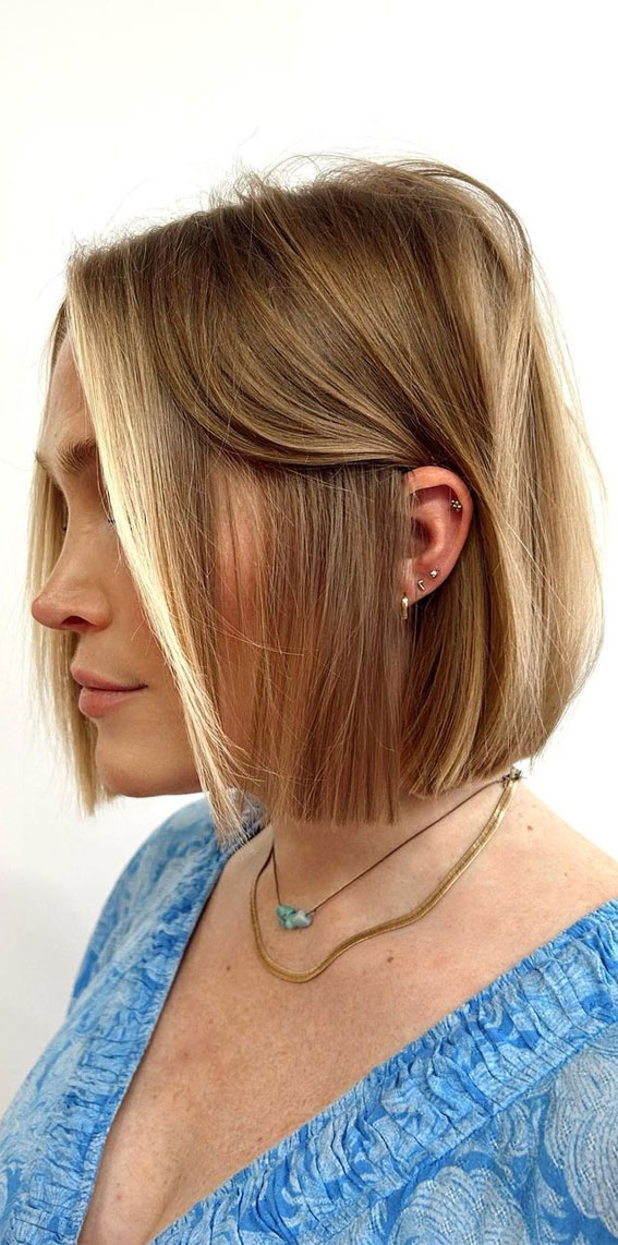 45 Versatile Bob Haircuts for Every Occasion : Light Bronde with Vanilla Blonde Face Framing