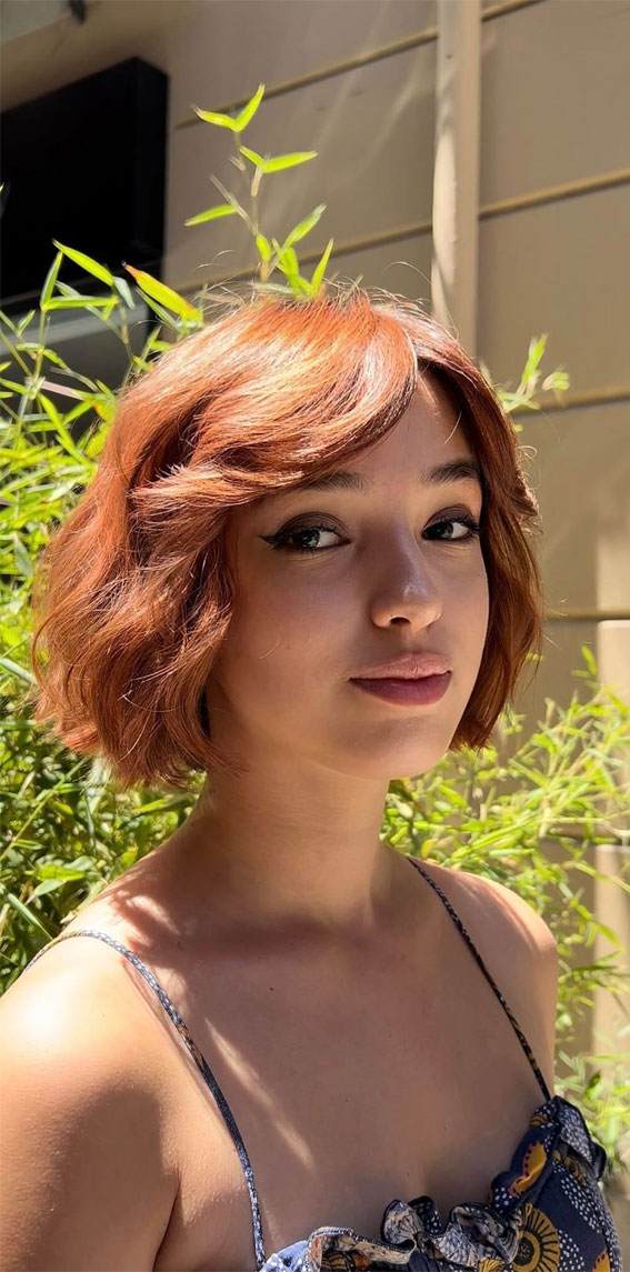 45 Versatile Bob Haircuts for Every Occasion : Ginger Short Bob