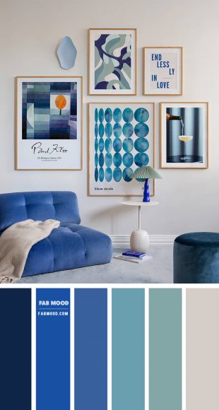 Mix and Match of Bold Qqua Tones and Classic Blues