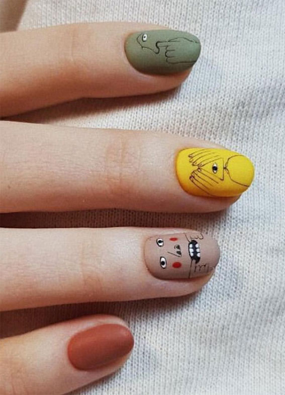 50 Pick and Mix Nail Designs for an Unboring Look : Mix n Match Nails