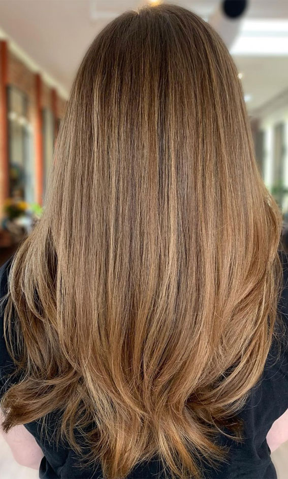 42 Breathtaking Balayage Hair Ideas : Caramel Honey Blonde Beauty