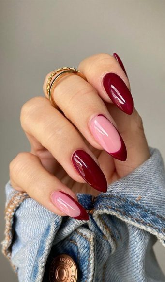 40 Expressive Fall Nail Art Designs To Flaunt Pick N Mix Berry Almond Nails