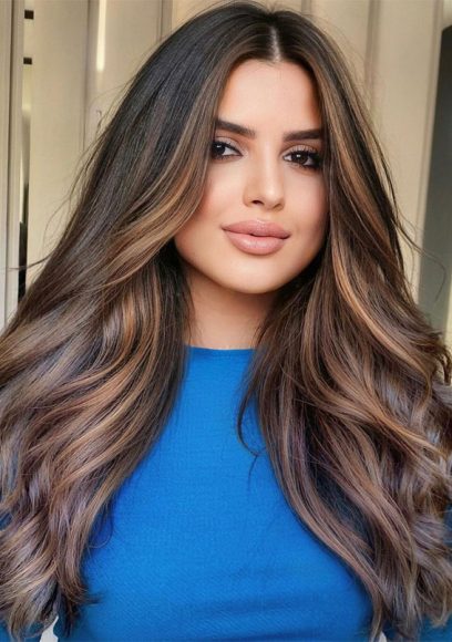 42 Breathtaking Balayage Hair Ideas : Milk Chocolate and Touch of Dark ...