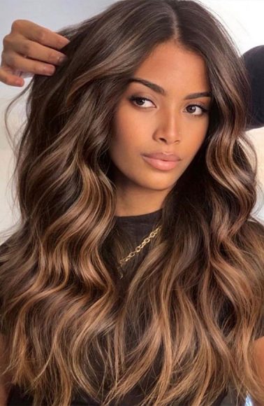 42 Breathtaking Balayage Hair Ideas Caramelized Chocolate Brown