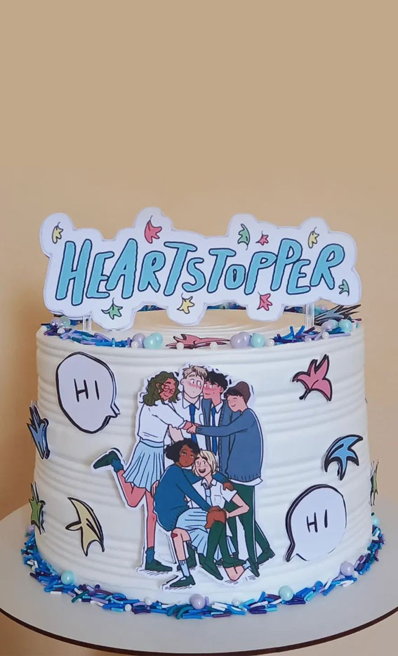 30+ Heartstopper Themed Cake Ideas : Heartstopper Friendship Cake