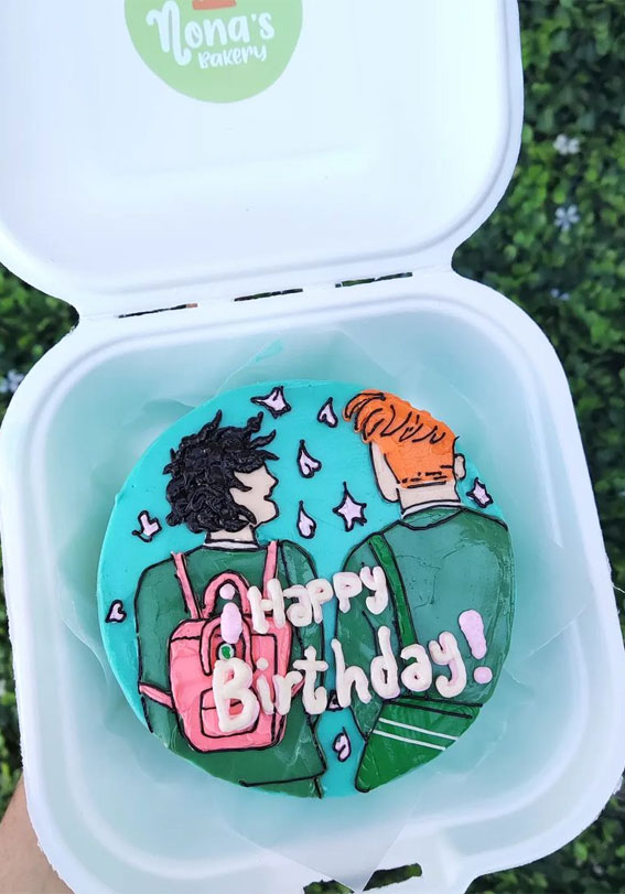 30+ Heartstopper Themed Cake Ideas : Heartstopper Bento Cake