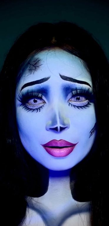 40+ Spooky Halloween Makeup Transformation Ideas : Corpse Bride With ...