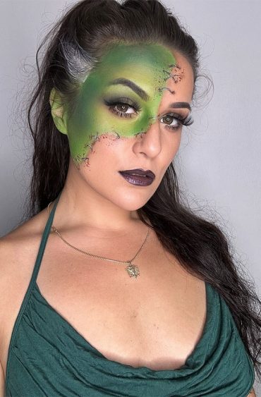 40+ Spooky Halloween Makeup Transformation Ideas : Frankenstein's ...