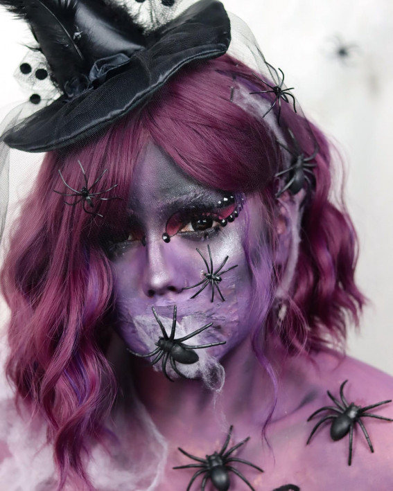 spider queen costume makeup