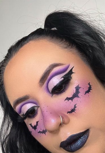 40 Spooky Halloween Makeup Transformation Ideas Spooky Bats 1933