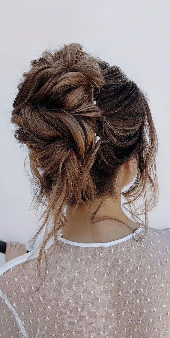 Chic Updos To Elevate Your Hair Game : Subtle Mohawk Braid Bun
