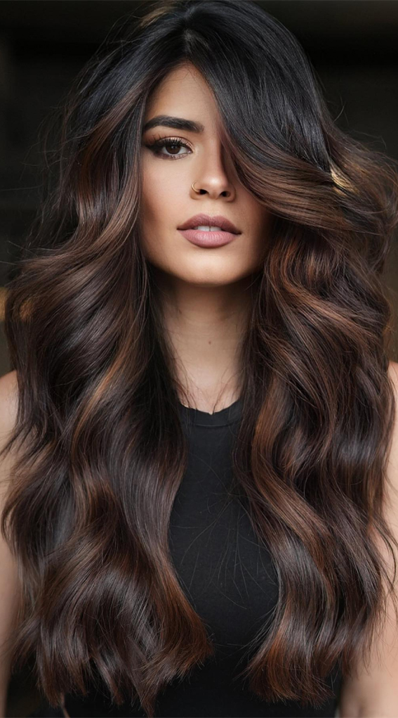 50 Sweater Weather Shades Fall Hair Colour Transformations : Copper Glam Soft Waves