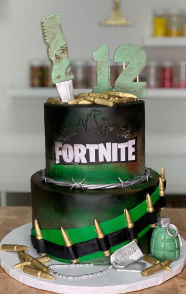 Fortnite Cake Ideas To Inspire You Boogie Bomb And Bullet Cake For 12th Birthday 2235