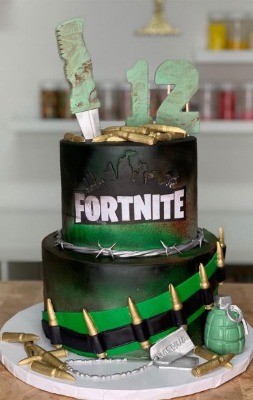 Fortnite Cake Ideas To Inspire You : Boogie Bomb & Bullet Cake for 12th ...