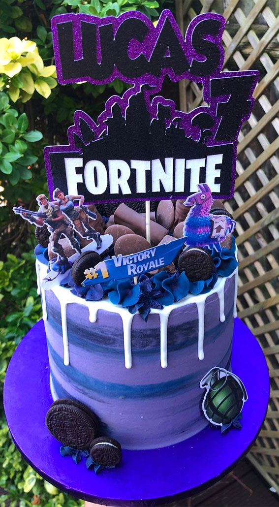 My university friend made a Fortnite birthday cake. : r/FortNiteBR