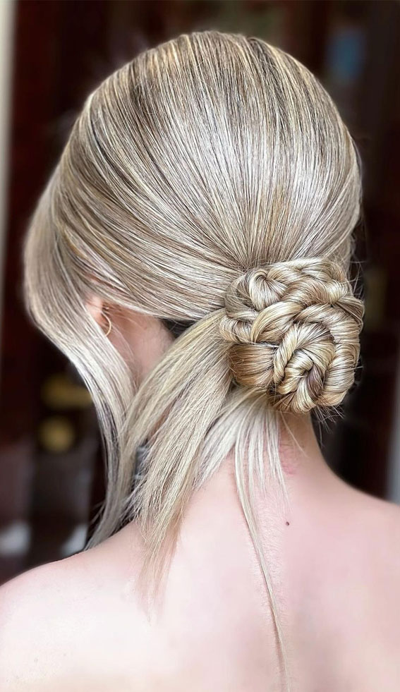 Chic Updos To Elevate Your Hair Game : Unintentional Twisted Low Bun