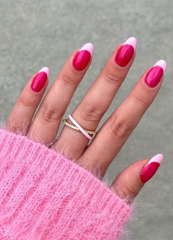 Minimalist Nail Art Ideas That Aren’t Boring : Strawberry Glazed Nails